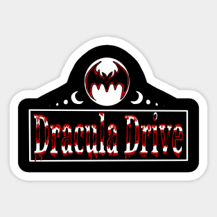 Dracula Drive Sticker